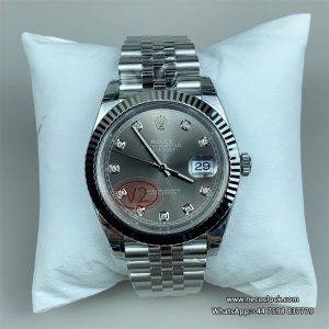 Datejust 126334 41mm Jubilee Bracelet Grey Dial Diamond Marker VSF v2 DD3235