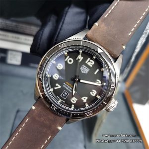 Autavia 42mm SS/SS Grey Dial Brown Leather OF SW200