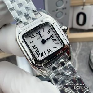PANTHERE 19*25mm Ladies White Dial SS Bracelet BBA Swiss Quartz