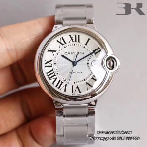 Ballon Bleu De Cartier 42 mm  White Dial SS Bracelet 3KF A076