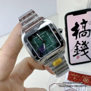 Santos De Cartier 35mm SS/SS Green Dial AF MY9015