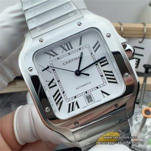 Santos De Cartier 40mm XL SS/SS White Dial AF MY9015