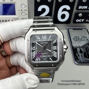 Santos De Cartier 40mm XL SS/SS Grey Dial AF MY9015