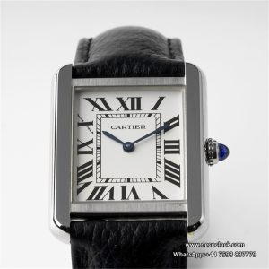 Tank Solo 24.4mm White Dial on Lychee Grain Leather AF Quartz