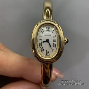 Baignoire Ladies 31/24/16mm Black YG/YG White Dial DRF Quartz