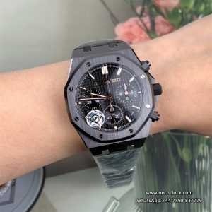 Royal Oak Chrono 26240CE 41mm Ceramic/Cer Black Dial APS V2 SH4401 (SW Dial)