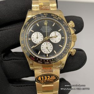 Daytona 126528 40mm Le Mans YG/YG Black Dial QF SH4132(Gain Weight)