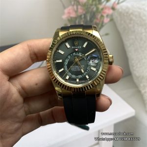SkyDweller 336238 42mm YG/RU Green Dial ZF A2824(Tungsten Heavy Version)