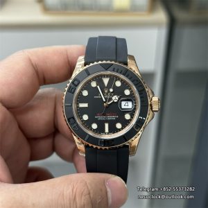 Yacht-Master 40mm 126655 RG Ceramic Black Dial Oysterflex Strap VSF VS3235