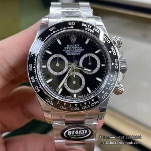 Daytona 126500  Ceramic Bezel Black Dial SS Bracelet BTF DD4131