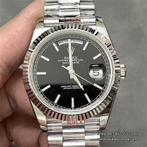 DayDate 40MM Black Dial President Bracelet GMF A2836 Tungsten