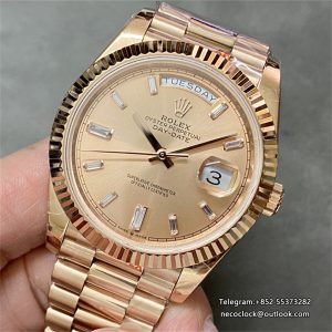DayDate 40MM RG RG Dial Diamond Marker RG President Bracelet GMF A2836 Tungsten