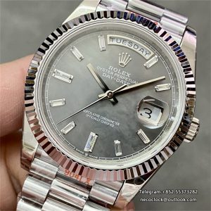 DayDate 40MM Grey Meteorite Dial President Bracelet GMF A2836 Tungsten