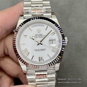 DayDate 40MM White Dial Roma Marker President Bracelet GMF A3255