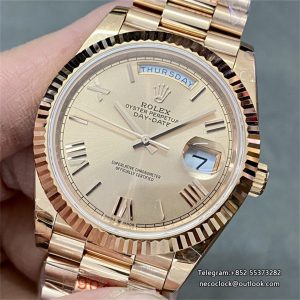DayDate 40MM RG RG Dial Roma Marker RG President Bracelet GMF A3255