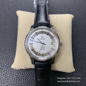 De Ville Hour Vision 41mm White/Silver Dial Black Rubber Strap VSF A8500