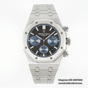 AP Royal Oak 41mm 26331 Black/Blue Dial SS Bracelet IPF A7750