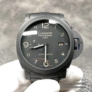 PAM438 44mm LUMINOR 1950 GMT Ceramic Black Dial Ceramic Bracelet VSF P9001
