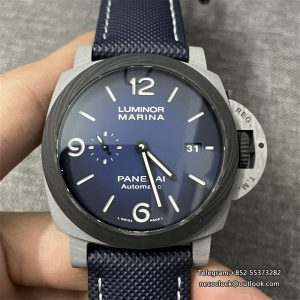 PAM1663 44mm Luminor Carbon Gradient Blue Dial Blue Nylon Strap VSF P9010