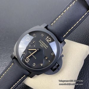 PAM441 44mm Luminor GMT Carbon Black Dial Black Nylon Strap VSF P9001