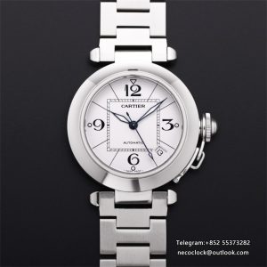 Pasha De Cartier 35mm Ladies White Dial SS Bracelet TWCF A2892