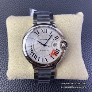 Ballon Bleu De Cartier 42mm White Dial SS Bracelet AF A2824