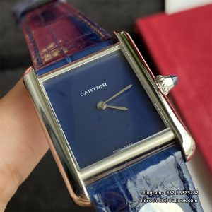 Tank Must 25mm Blue Dial Blue Leather Strap DRF Swiss Quartz