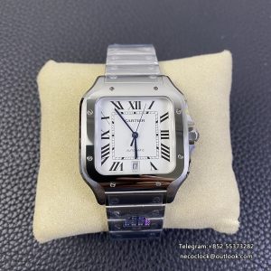 Santos Large 40mm White Dial SS Bracelet BVF A9015