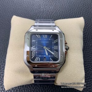 Santos Large 40mm Blue Dial SS Bracelet BVF A9015