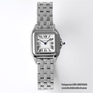 PANTHERE 22mm Ladies White Dial SS Bracelet BVF Swiss Quartz