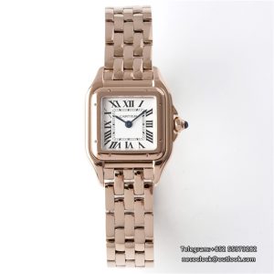 PANTHERE 22mm Ladies RG White Dial RG Bracelet BVF Swiss Quartz