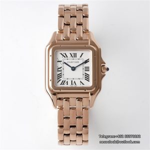 PANTHERE 27mm Ladies RG White Dial RG Bracelet BVF Swiss Quartz
