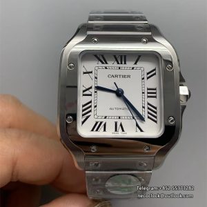 Santos Medium 35mm White Dial SS Bracelet BVF A9015