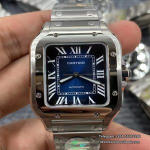 Santos Medium 35mm Blue Dial SS Bracelet BVF A9015