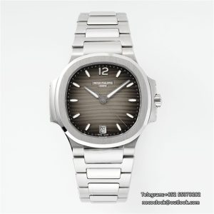 Nautilus 7118 35.2mm Ladies Grey Dial SS Bracelet PPF A324SC