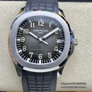 Aquanaut 5167 40mm Black Dial Black Rubber Strap 3KF A330SC