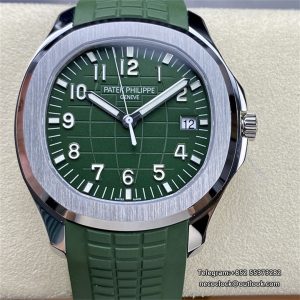 Aquanaut 5168 42mm Green Dial Green Rubber Strap 3KF A330SC