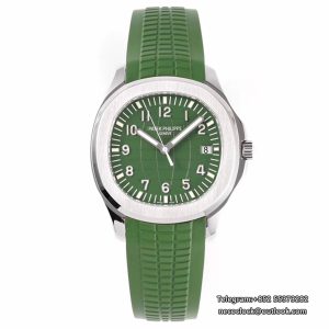 Aquanaut 5168 42mm Green Dial Green Rubber Strap ZF A324SC