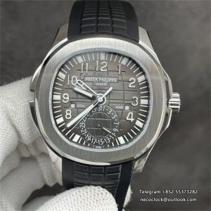 Aquanaut 5164 40mm Black Dial Black Rubber Strap ZF A324SC