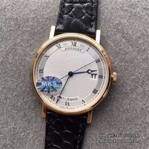 Classique5177-15 38mm YG White Dial Black Leather Strap MKSF MY9015