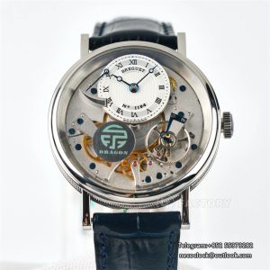 Tradition 40mm White Dial Black Leather Strap LTF Manual