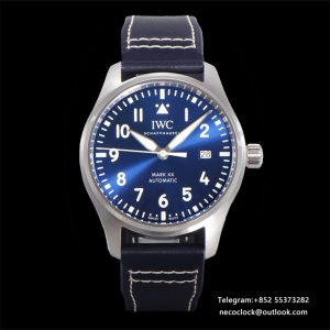 IWC Pilot Mark XX 40mm IW328203 Blue Dial Blue Leather Strap V7F A2892