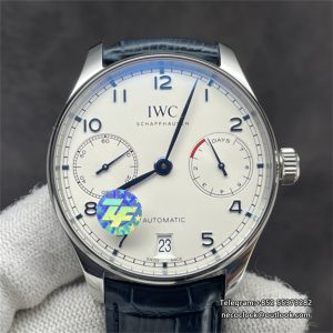 IWC Portugieser 42mm IW500107 White Dial Blue Leather Strap ZF A51011