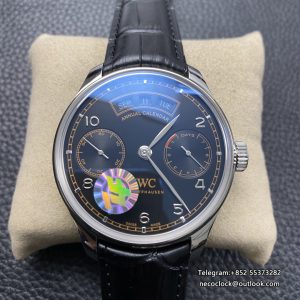 IWC Portugieser 44mm IW503507 Black Dial Black Leather Strap ZF A52850