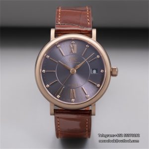 IWC Portofino 37mm Ladies RG Grey Dial Leather Strap V7F A2892