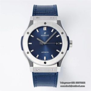 Classic Fusion 42mm Blue Dial Blue Leather Strap JJ+F A1110