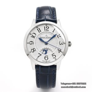 Rendez-Vous Night & Day 34mm White Dial Blue Leather Strap GF A898