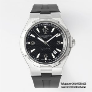 Overseas 42mm 47040 Black Dial Black Rubber Strap PPF A1226SC