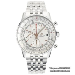 Breitling Chrono 43mm NAVITIMER B01 White Dial SS Bracelet BLSF A7750