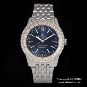 Breitling 41mm NAVITIMER Blue/White Dial SS Bracelet V7F A2824